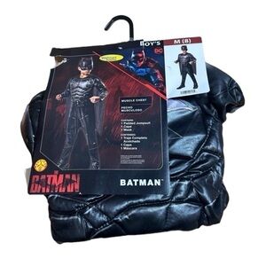 Batman Costume NEW Sz 8 Kids Boys DC Black Halloween Superhero